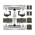 KitchenAid KUDE20FBWH0 Dishwasher Rack Adjuster Kit (White Wheels) - Genuine OEM