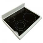 Crosley CRE3875PWD Main Cooktop Replacement w/ Glass (white) - Genuine OEM