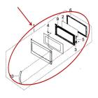 Samsung Part# DE94-02416F Door Assembly (OEM)