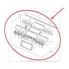 Samsung Part# DG94-01439B Cooktop Frame Assembly (OEM)