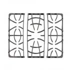 Frigidaire FGGF3054MFB Burner Grate Kit (3 piece - Left, right, and center w/foot pads) - Genuine OEM