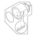 Frigidaire FFLG3900UW5 Drum Assembly w/Glides & Vanes  - Genuine OEM