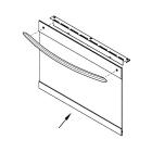 Frigidaire FGEW3066UDB Outer Door Assembly w/Trim (Black/Stainless) - Genuine OEM
