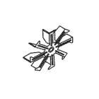 GE CT9800SJ2SS Fan Blade - Genuine OEM