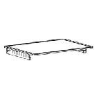 GE FUF17DLRBWW Lower Shelf Assembly - Genuine OEM