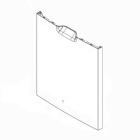GE GDF570SSF0SS Outer Door Service (Black) - Genuine OEM