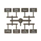 GE GDP695SYN5FS Button and Graphics Assembly - Genuine OEM