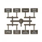 GE GDT695SFL5DS Button and Graphics Assembly - Genuine OEM