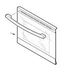 GE JB655SK2SS Outer Door (Stainless) - Genuine OEM