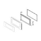 GE PEB7227DL3BB Door Assembly (Black) - Genuine OEM