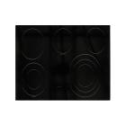 GE Part# WB62T10798 Maintop Glass Assembly (OEM) Black