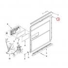 Whirlpool WDF750SAYB1 Inner Metal Door -White - Genuine OEM