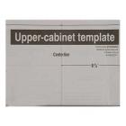 KitchenAid KMHS120EBS4 Upper Cabinet Template Instruction Sheet - Genuine OEM