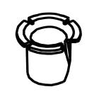 KitchenAid KRFF302EBS02 Wire Clip Bushing - Genuine OEM