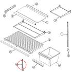 Magic Chef RB17HN1AF/9B51A Crisper Shelf Support Kit - Genuine OEM