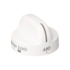 TGS325VB0 Burner Control Knob (White) - Genuine OEM