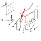 Whirlpool WEG730H0DS0 Door Trim - Genuine OEM