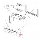 Whirlpool WMH31017AB0 Vent Grille - Silver - Genuine OEM