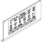 Whirlpool WRS571CIDB02 Water/Ice Dispenser Touchpad Control Panel - Black  - Genuine OEM