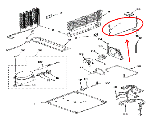 Whirlpool Part# WPW10140847 Defrost Heater (OEM)