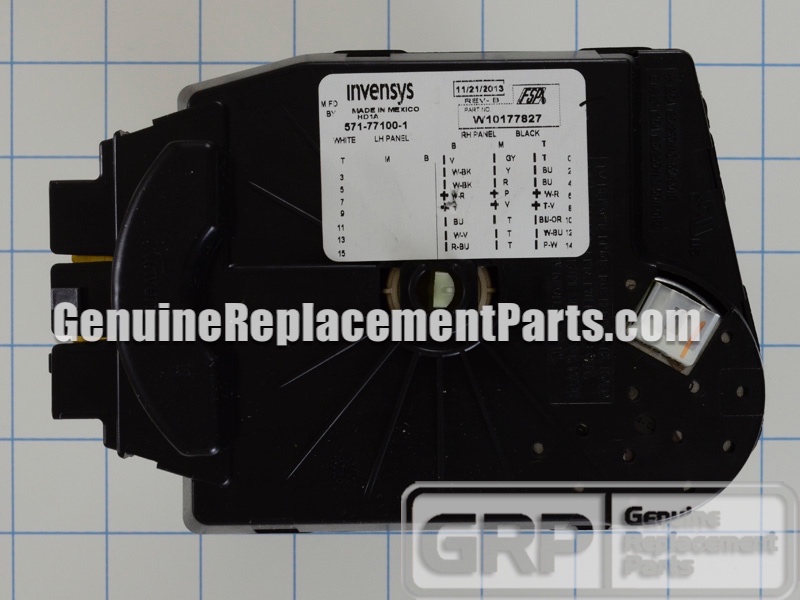 Whirlpool Part# W10177827 Washer Timer (OEM)