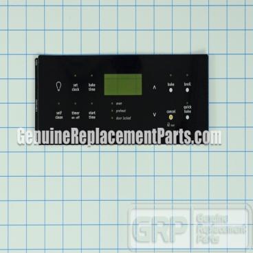 Frigidaire Part# 316419353 Clock Overlay (OEM) Black