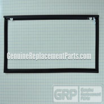 LG Part# 4987JJ2002Q Refrigerator Door Gasket (right door, black) (OEM)