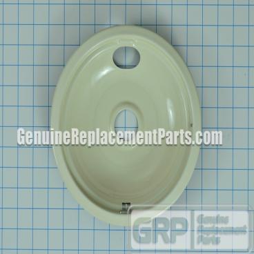 Frigidaire Part# 5303935085 Burner Drip Bowl (OEM) 8 Inch Almond With Clip