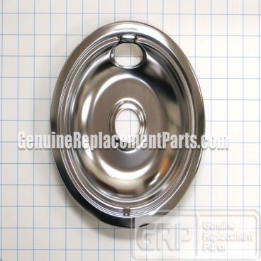 Whirlpool Part# W10196405RW Burner Drip Bowl (OEM) 8 in