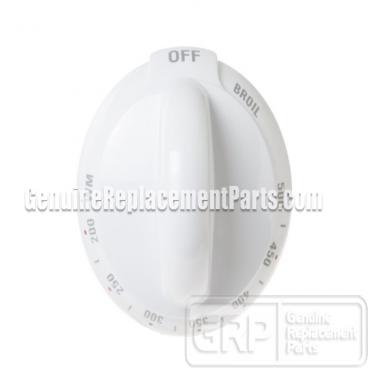 GE Part# WB03K10154 Temperature Control Knob (OEM) White