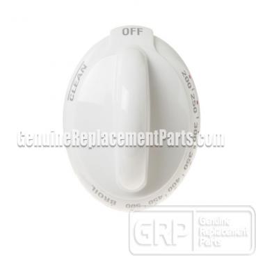 GE Part# WB03K10192 Temperature Control Knob/Thermostat (OEM) White