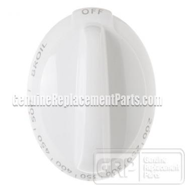 GE Part# WB03K10220 Temperature Control Knob (OEM) White