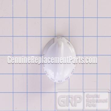 GE Part# WB03K10231 Temperature Control Knob (OEM) White