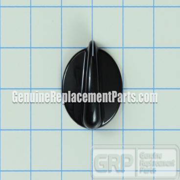 GE Part# WB03T10078 Top Right Control Knob (OEM) Black
