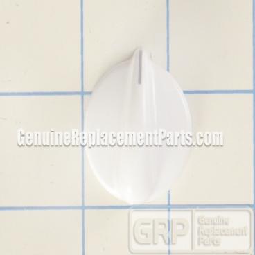 GE Part# WB03X10138 Burner Control Knob (OEM) White