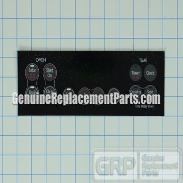 GE Part# WB27K10118 Overlay T09-B HP (Black) (OEM)