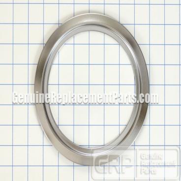 GE Part# WB31X5013 Burner Trim Ring (OEM) 6 in, Chrome