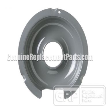 GE Part# WB32X5059 Range 6in Drip Bowl - Gray Porcelain (OEM)