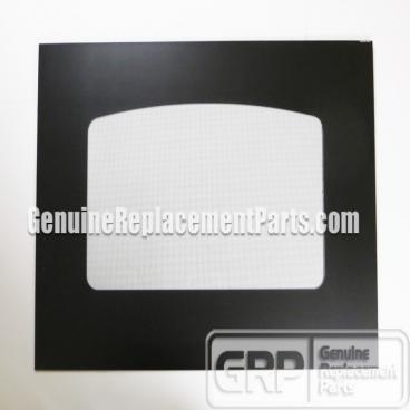 GE Part# WB56T10179 Door Glass (OEM) Black