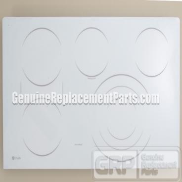 GE Part# WB62T10261 Maintop Glass Assembly (OEM) White