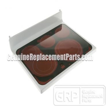 GE Part# WB62X25977 Glass Cooktop Assembly (OEM) White