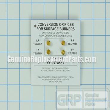 Whirlpool Part# WPW10170531 Liquid Propane Orifice Conversion Kit (OEM)