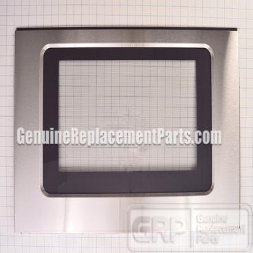 Whirlpool Part# WPW10330077 Outer Door Glass (OEM) Stainless